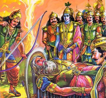 Mahabharat Part 11: Bhishma on the death bed